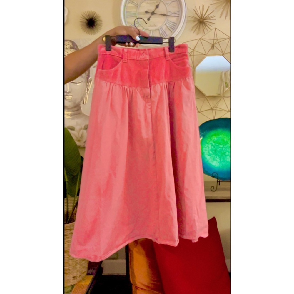 Vintage A-Line Denim Skirt